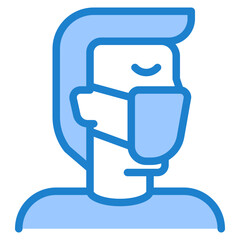 people blue style icon