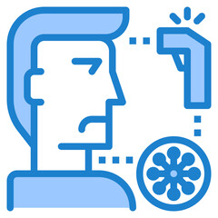 Obraz premium people blue style icon