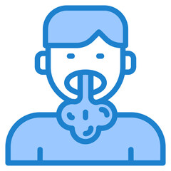 virus blue style icon