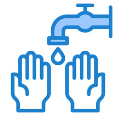 virus blue style icon