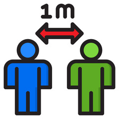 people color line style icon