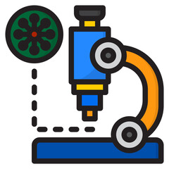 virus color line style icon