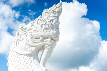 The spinning figure of Naga, white, sky