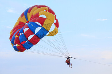 Parasailing en Montañita, Ecuador