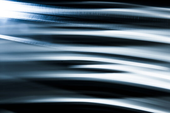 Blurred abstract pattern of Metallic Tubes
