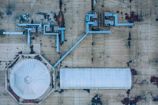 roof of the building from above
