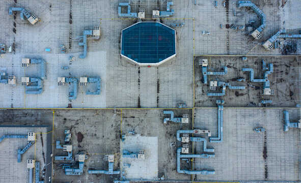 roof of the building from above
