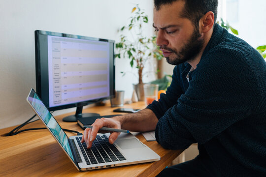 Freelancer at home office