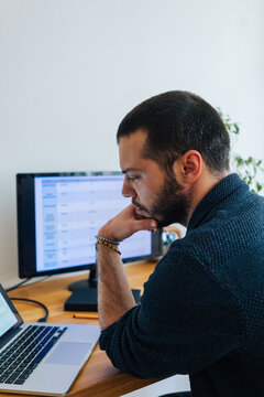 Freelancer at home office