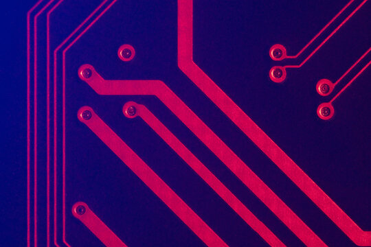 Electronic circuit violet light