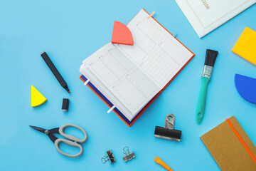 Stationery set / Office supplies / Books