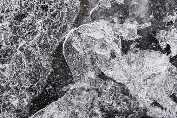 Abstract Dark Ice Patterns