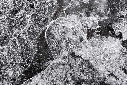Abstract Dark Ice Patterns