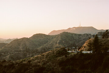 Sunset on Hollywood Hills