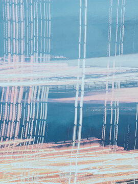Night Light Abstract Lines and Dashes