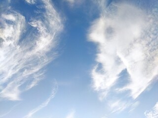blue sky with clouds