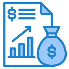 File blue style icon