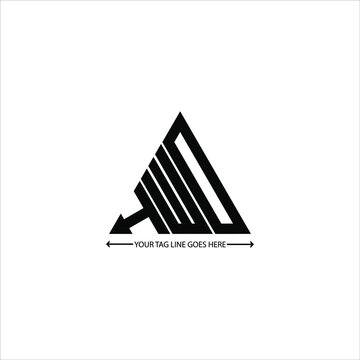 H W D letter logo creative design. H W D unique design