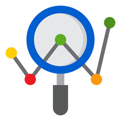 Search flat style icon