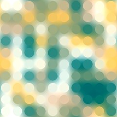 Seamless pattern or grid of circle dots on blurry gradient background for print. High quality illustration. Retro disco effect. Dynamic vintage glow. Abstract pattern for surface design print.