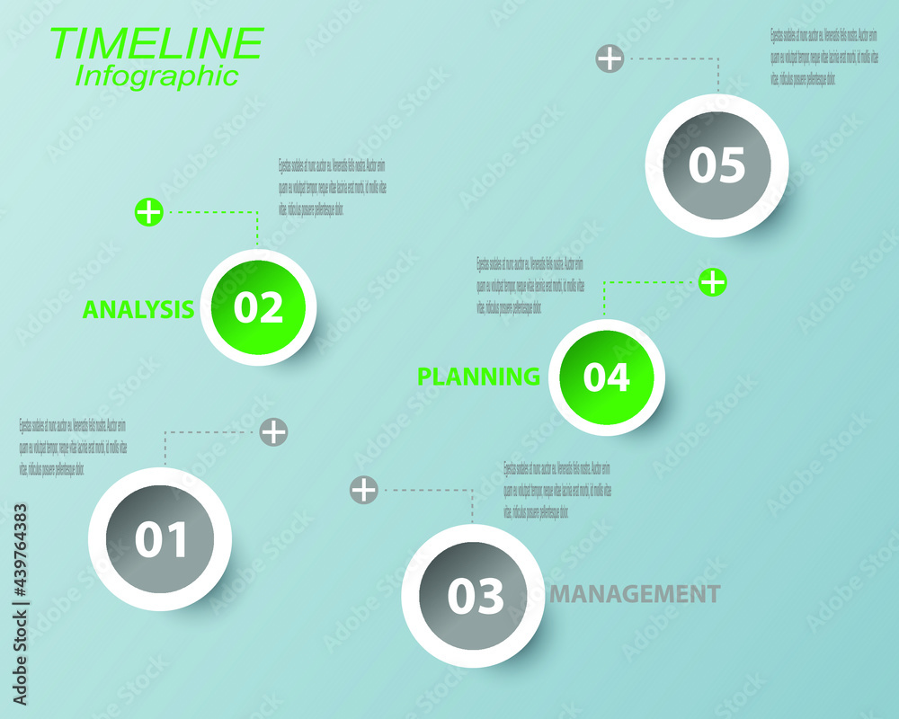 Fototapete time line to display your data . idea to display information, ranking and statistics.