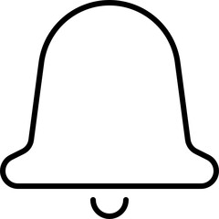 Outline bell icon