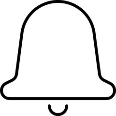 Outline bell icon