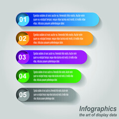 Infographic display  template. Idea to display information, ranked and statistics.