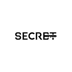 Secret lettering, creative logo design.