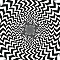 Geometric optical illusion. circle pattern stock illustration