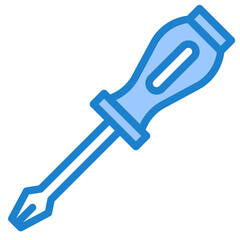 screwdriver blue style icon