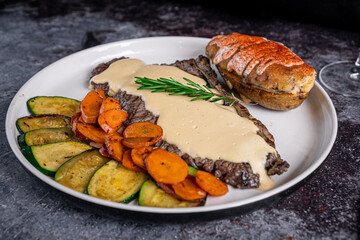 Delicious piece of meat New York