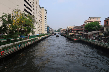 Fototapeta premium city canal in the country