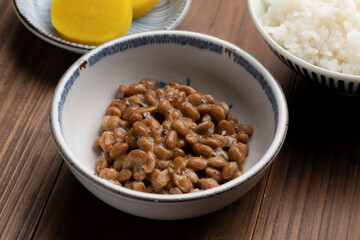 朝食の納豆