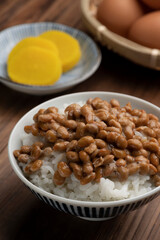 朝食の納豆