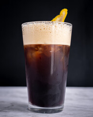 Delicious carajillo served in a clear glass