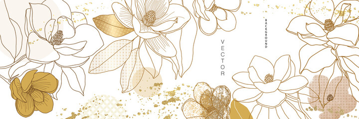 Asian background ,Oriental Japanese  and Chinese style abstract pattern background design  with botanical flower decorate in water color texture