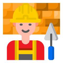brickwork flat style icon