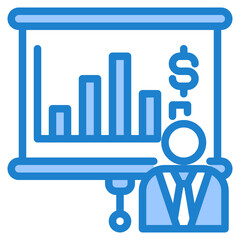 report blue style icon