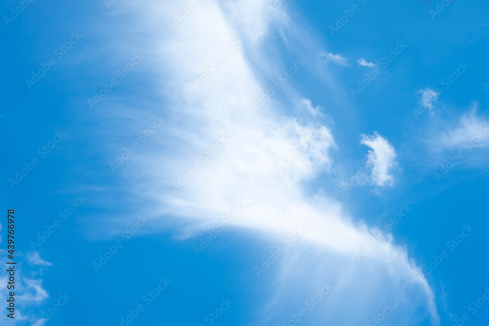 Wall mural beautiful blue sky clouds for background.