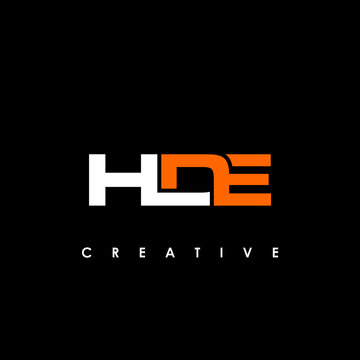 HDE Letter Initial Logo Design Template Vector Illustration