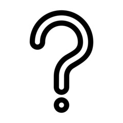question icon lineal style vector illustration 