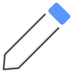 Colored line pen icon