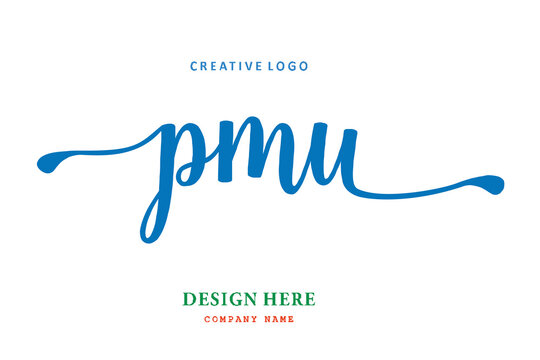 PMU lettering logo is simple, easy to understand and authoritative