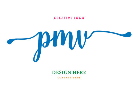 PMV lettering logo is simple, easy to understand and authoritative
