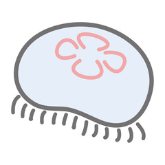 ミズクラゲのイラスト