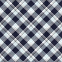 Sky Blue Chevron Plaid Tartan textured Seamless Pattern Design