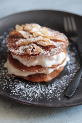 millefeuilles pomme poire et mascarpone