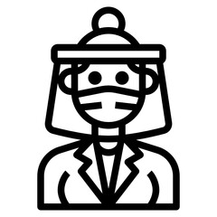 Avatar outline icon