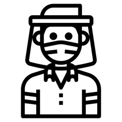Avatar outline icon